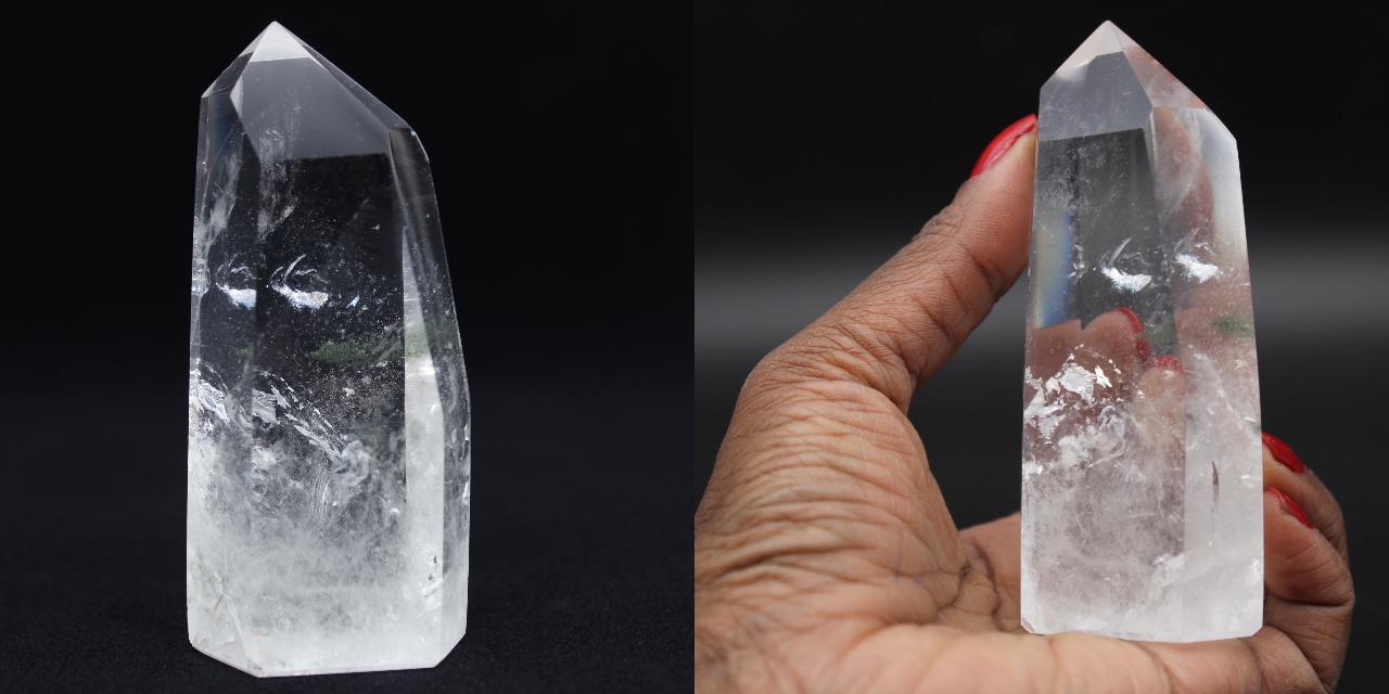 Ornamental quartz prism Madagascar 210gr 95mm 32€ Ref 220908518