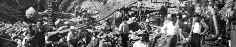 The History of the Gold Rush in the United States Mining on the American River near Sacramento circa 1852