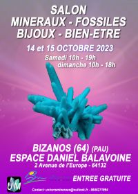 Minerals, fossils, designer jewelry and well-being fair.