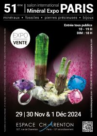 51st edition Salon Minéral Expo Paris 2024 - 75012 Paris