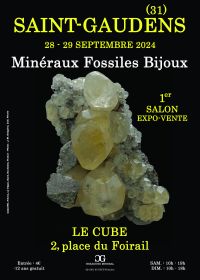 1st SAINT-GAUDENS MINERALS FOSSILS JEWELRY SHOW