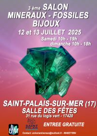 Mineral, fossil and designer jewelry exhibition.