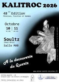 KALITROC 48th edition, minerals, fossils and gems