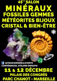 45th Mineral Fair Event Marseille - Minerals, Fossils, Gems, Jewelry, Crystal & Well-being