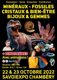 Fossil Minerals Crystals & Well-Being Jewelery and Gems Fair and Dinosaurs Exhibition