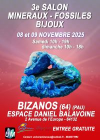 Mineral, fossil and designer jewelry exhibition. Mineral, fossil and designer jewelry exhibition.