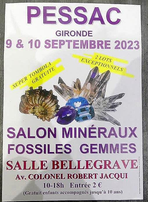 27th FOSSIL MINERALS AND GEMS FAIR OF PESSAC