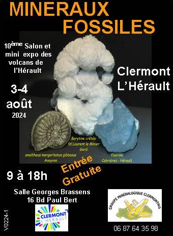 10th Clermont l’Hérault Mineralogy and Paleontology Exhibition