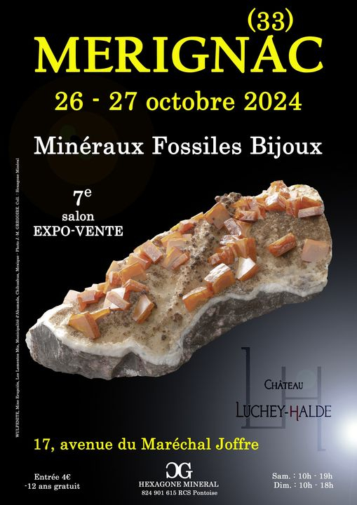 7th MERIGNAC MINERALS FOSSILS JEWELRY SHOW