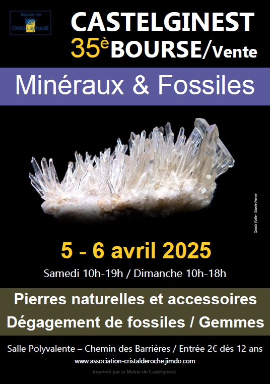35th Mineral Fossil and Natural Stone Fair in CASTELGINEST