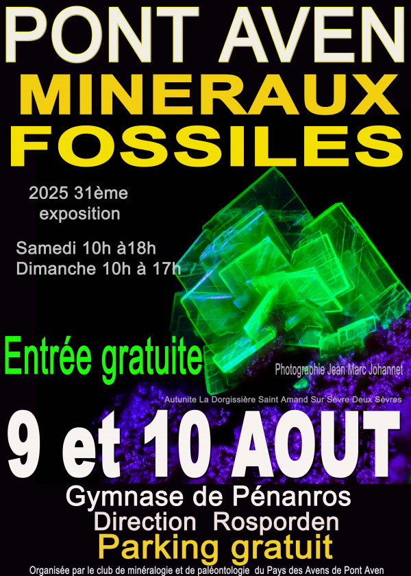 Exhibition, sale and exchange of minerals and fossils