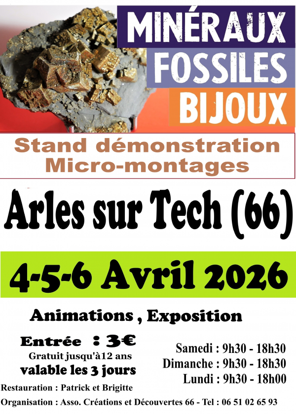 Arles-sur-Tech Mineral, Fossil and Jewelry Show