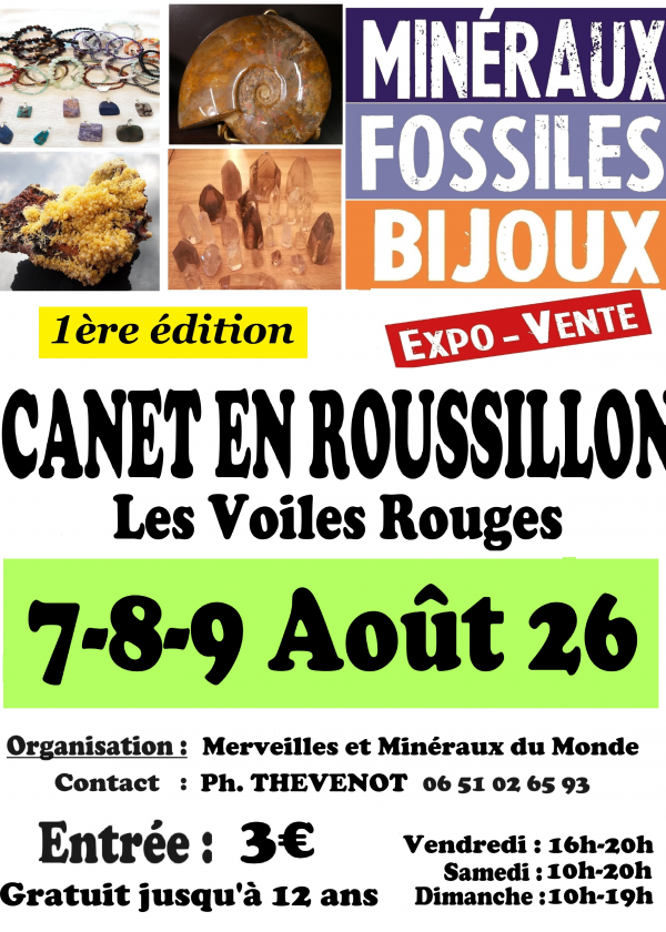 Canet en Roussillon Mineral, Fossil and Jewelry Show