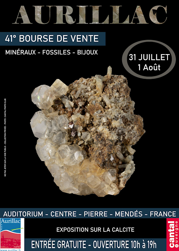 41st Minerals, Fossils and Jewelry Exchange in Aurillac