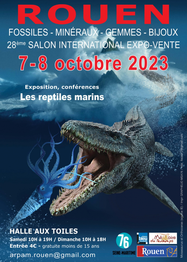28th International Fair of Rouen Fossils, Minerals, Gems & Jewelery