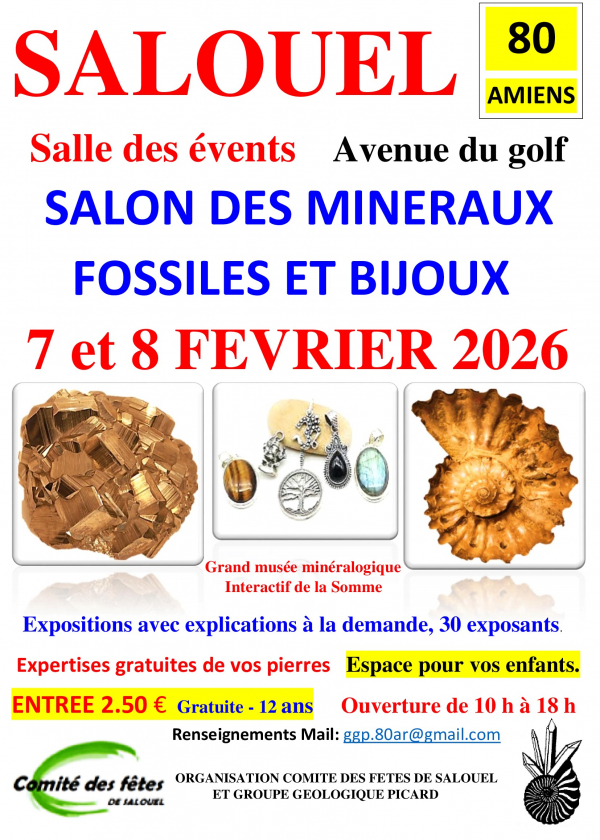 Salouel Mineral, Fossil and Jewelry Show