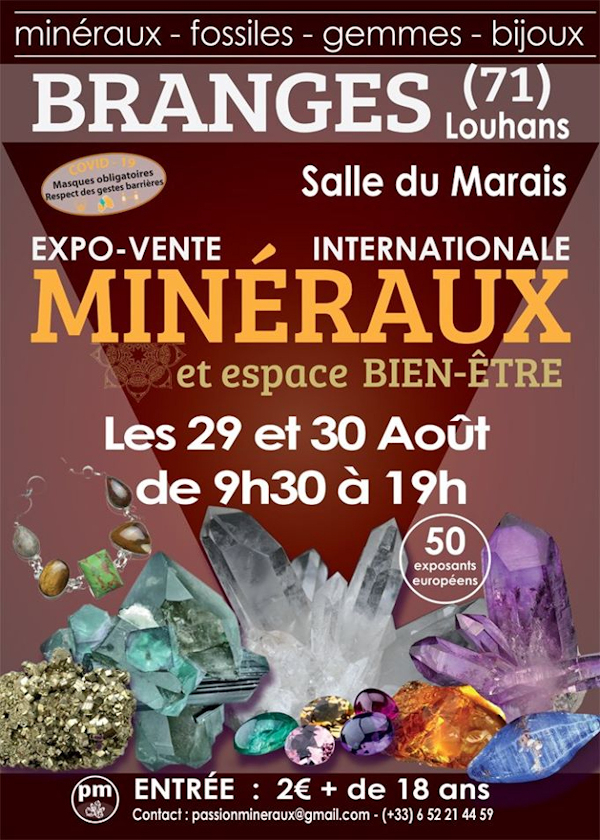 First exhibition exhibition sale of Minerals from Branges