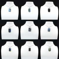 Labradorite rectangular pendant