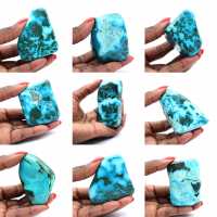 Polished stone in Congo Chrysocolla