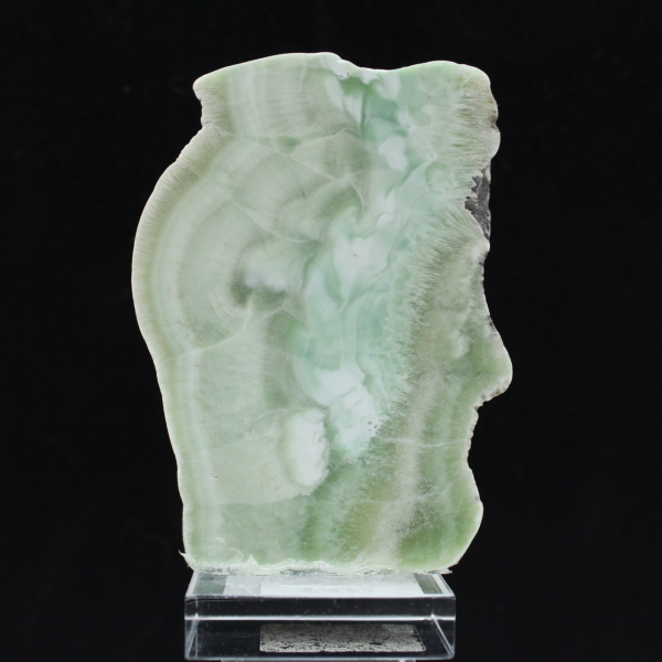 Natural Green Aragonite stone slice