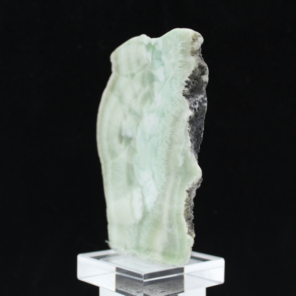 Natural Green Aragonite stone slice