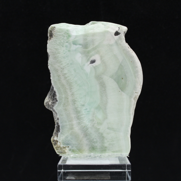 Natural Green Aragonite stone slice
