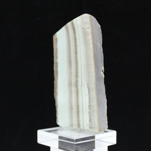 Polished Green Aragonite slice quality raw mineral