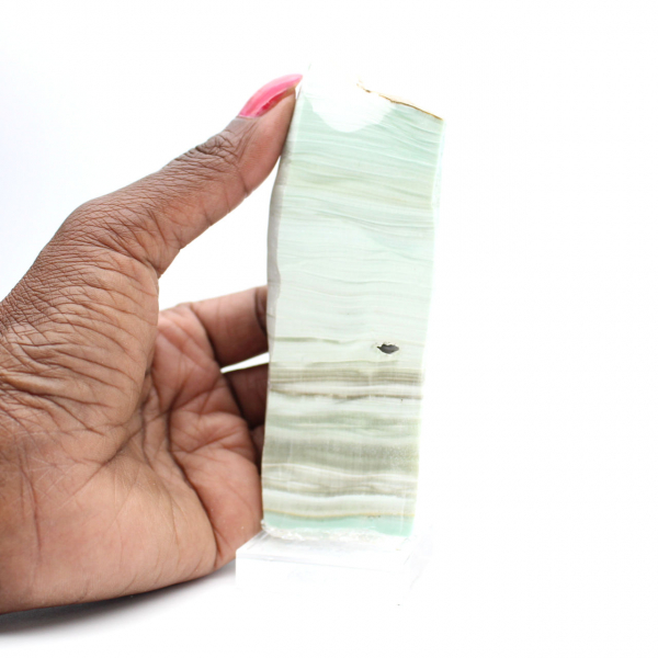 Green Aragonite stone ideal for collection