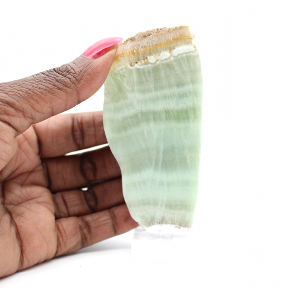 Green Aragonite stone ideal for collection