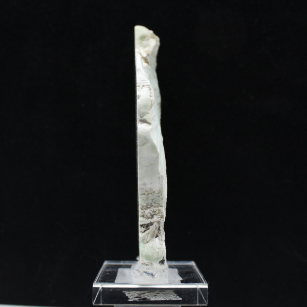 Authentic polished Green Aragonite stone slice