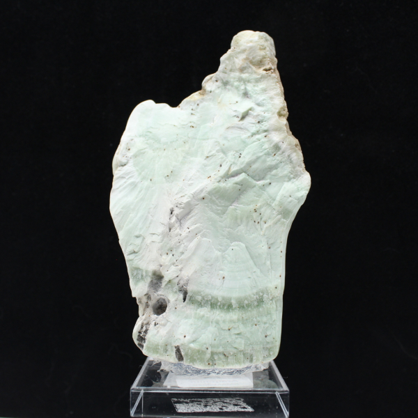 Authentic polished Green Aragonite stone slice