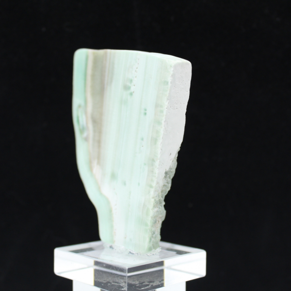 Natural Green Aragonite stone slice