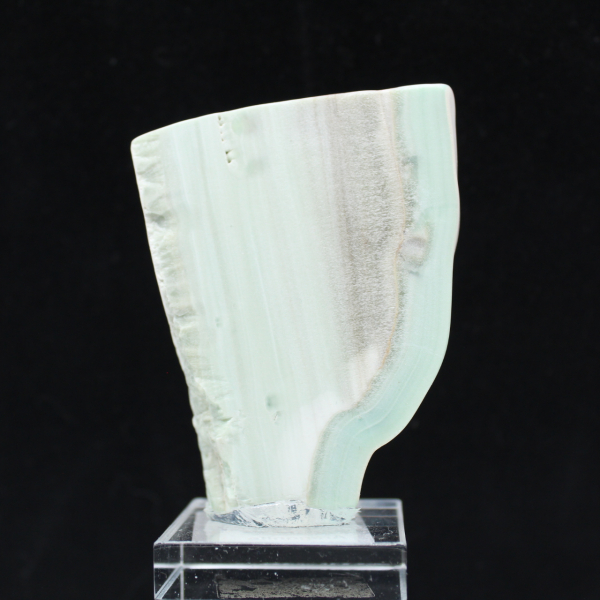 Natural Green Aragonite stone slice