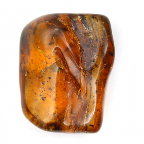Natural Polished Baltic Amber Pebble - Decorative Piece