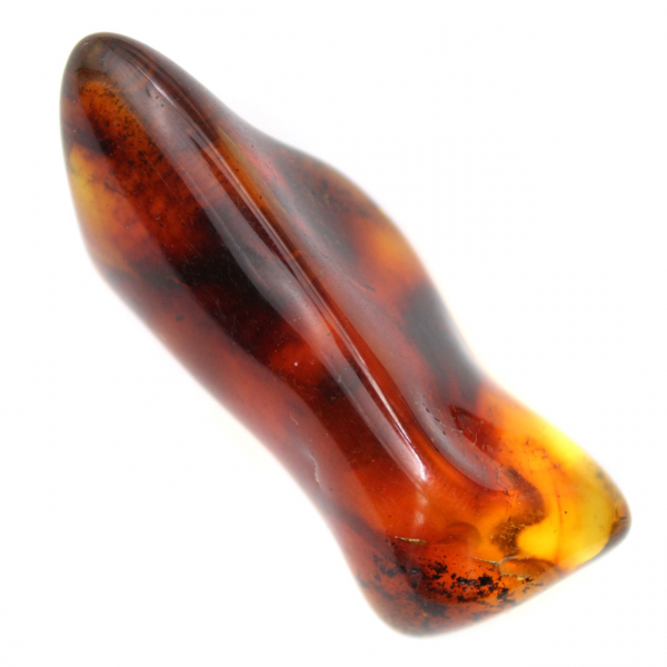Polished Amber Pebble from Lithuania - Mineral Decorative Object