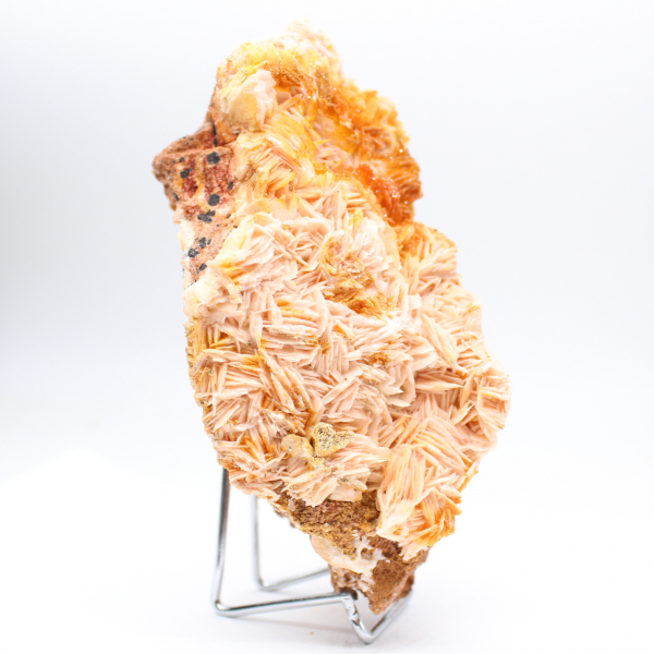 Moroccan orange barite with structured crystals