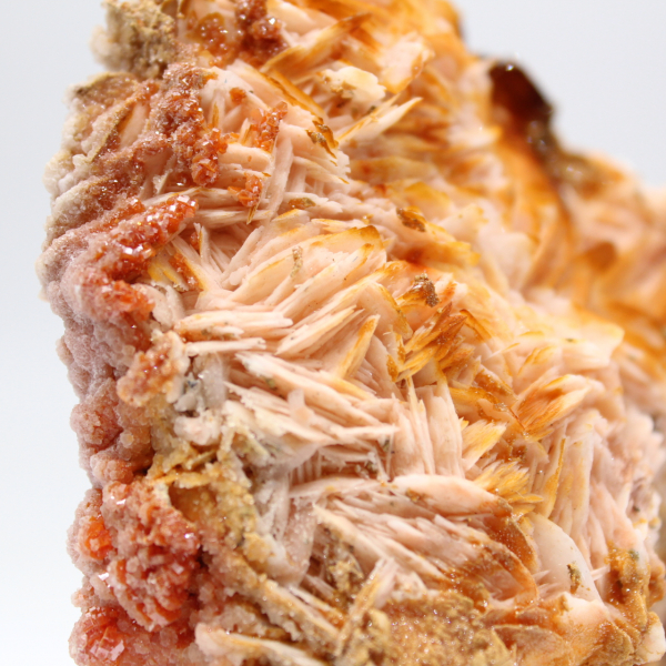 Orange barite crystals from Morocco for collectors