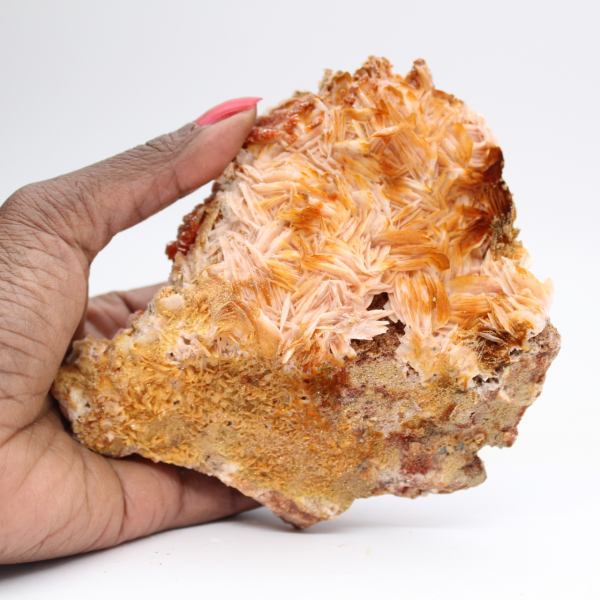 Orange barite crystals from Morocco for collectors