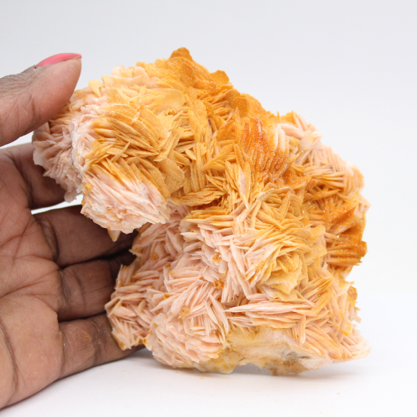 Crystallization of fine Moroccan orange barite