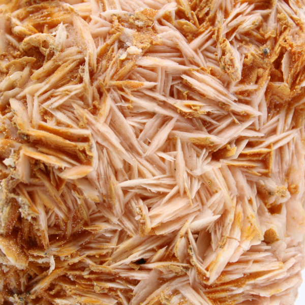 Orange barite from Morocco, authentic crystallization