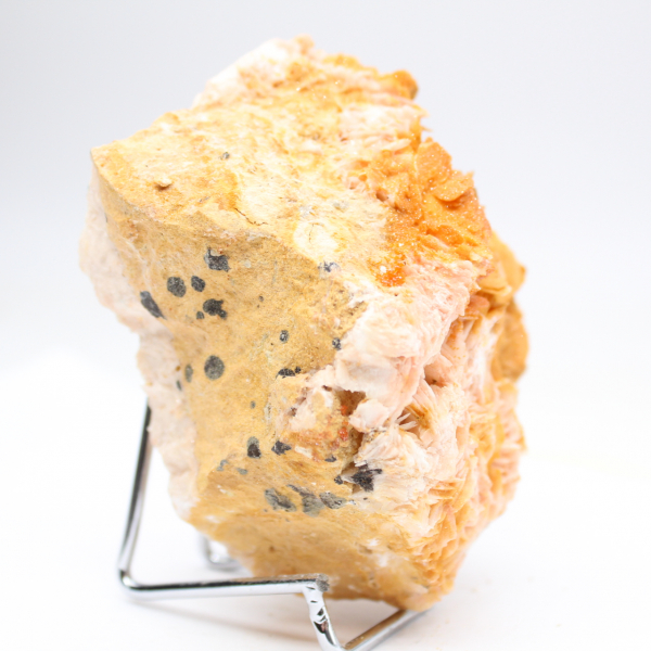 Moroccan orange barite with natural crystals