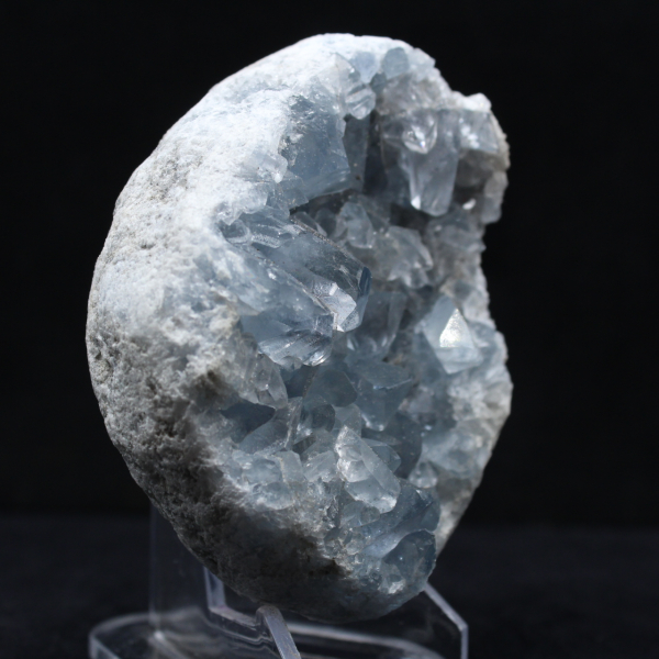 Blue Celestite: Malagasy Mineralogical Specimen