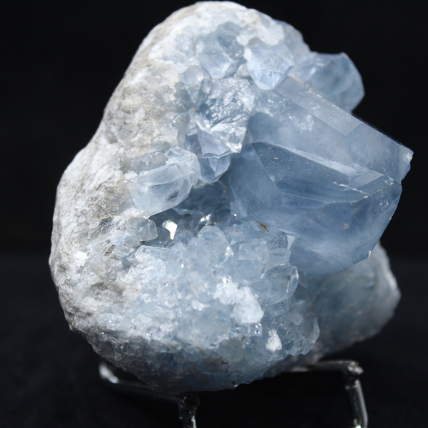 Celestine from Madagascar: Druse and Raw Crystals