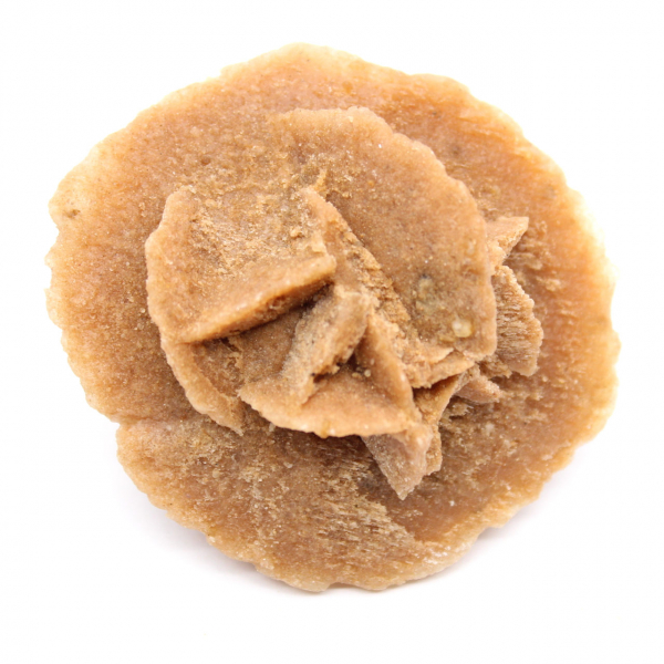 Moroccan desert rose: authentic crystalline structure