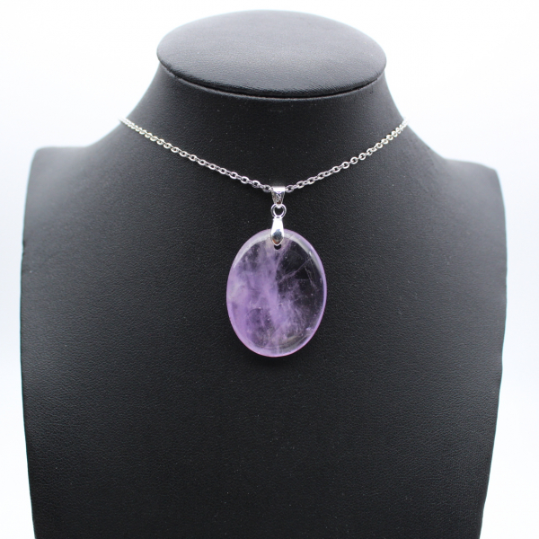 Purple Quartz Pendant from Madagascar - Mineral Elegance
