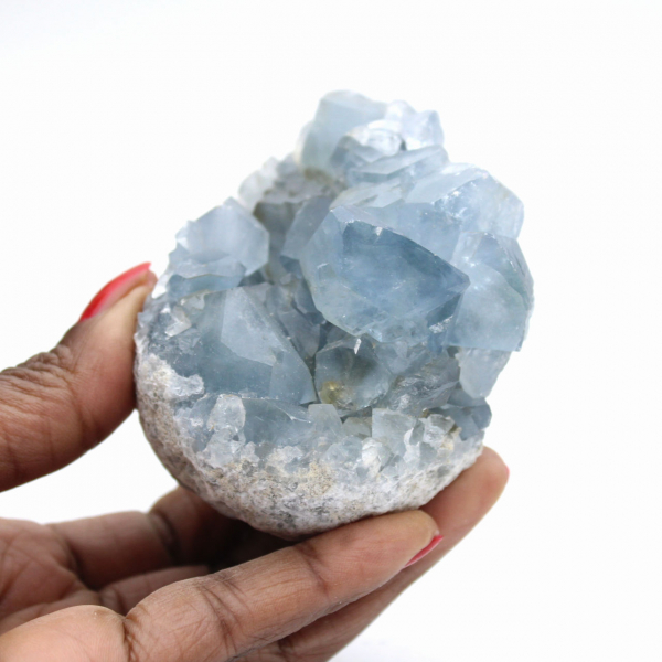 Celestine from Madagascar: Crystals and Natural Druse