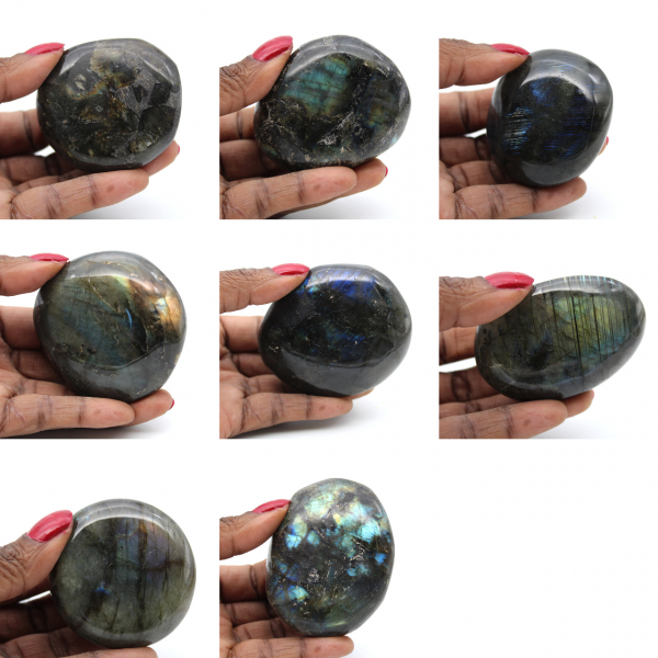 Labradorite rock pebble