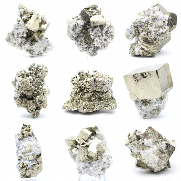 Crystallized pyrite