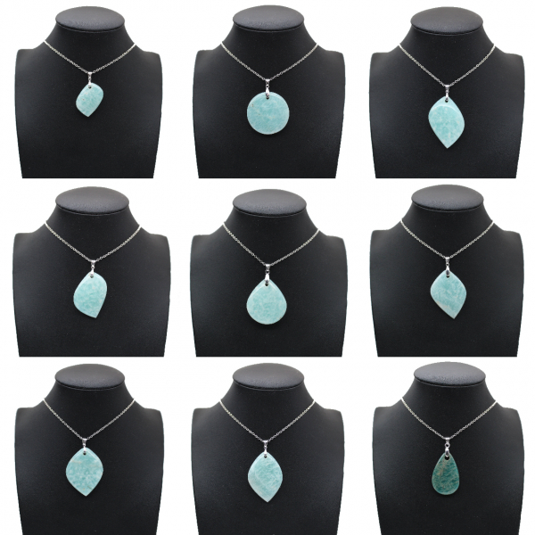 Round Amazonite Pendant