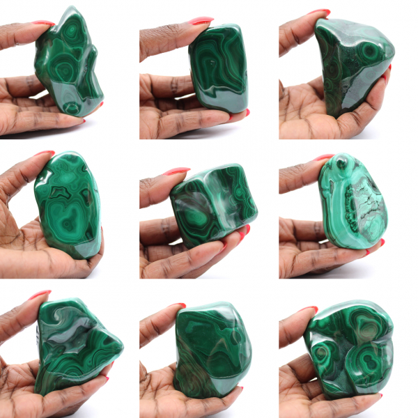 Block naturel of Malachite
